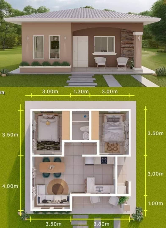 The Serene Escape  Bungalow House